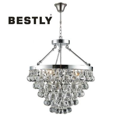 Lampu Loket Kristal Gaya Moden dengan Kristal Titisan Hujan